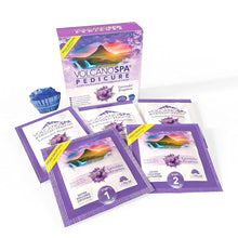 Load image into Gallery viewer, VOLCANO SPA: 6 STEP PEDICURE KIT - LAVENDER ERUPTION