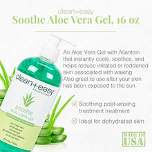 Load image into Gallery viewer, Clean + Easy Soothe Aloe Vera Gel Post Waxing Treatment