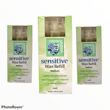 Load image into Gallery viewer, Clean + Easy - Sensitive Wax Refill Medium - 3 pack- 3.6 oz