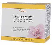 Load image into Gallery viewer, GiGi Crème Wax Microwave Kit for Hair Waxing/Hair Removal – Complete Hair Removal System