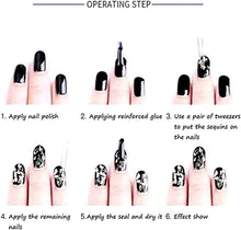 Load image into Gallery viewer, 12 Colors  Nail Art Glitters Sticker Decals - Choose Style