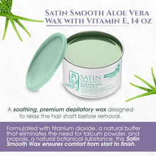 Load image into Gallery viewer, Satin Smooth Aloe Vera Hair Removal Wax 14oz.