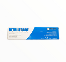 Load image into Gallery viewer, NITRILECARE Examination Gloves LATEX+POWDER FREE (size S-M) ( BUY 1 CASE GET 1 FREE BOX)