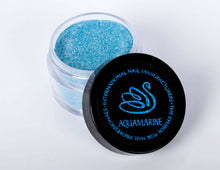 Load image into Gallery viewer, INM Northern Lights Holographic Gold Glitter Acrylic Nail Powder 0.5 oz