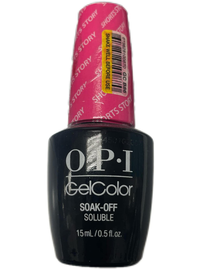 OPI gel color soak off soluble b86 shorts strory