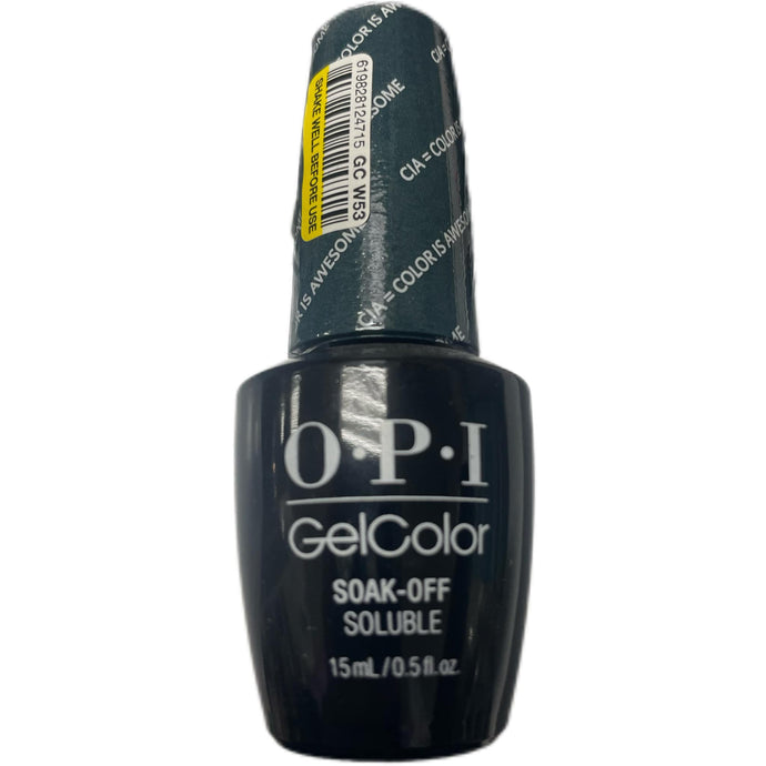 OPI gel color soak off soluble w53 cia=color is awesome