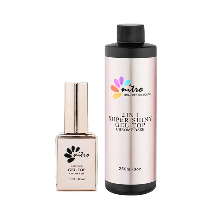 Nitro - Super Shiny Non-Cleanse Gel Top Chrome Base