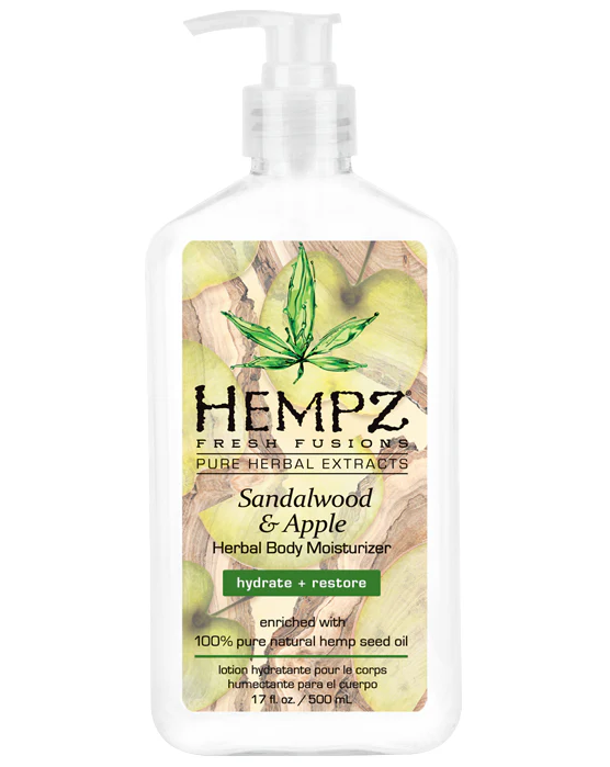 Hempz Sandlewood & Apple Herbal Body Moisturizer, 17 Oz.