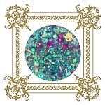 today's sparkling glitter acrylic #33