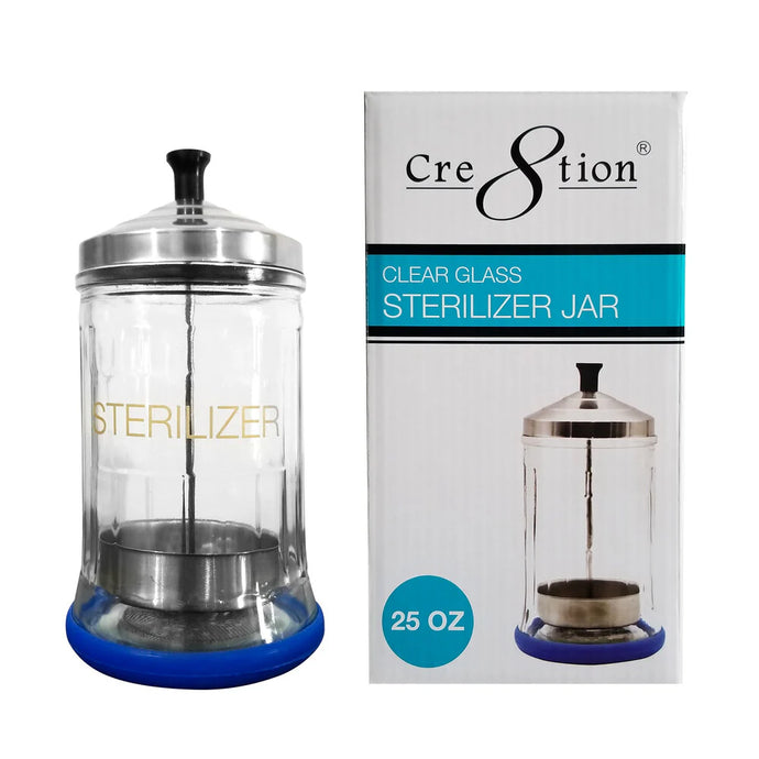 CRE8TION Clear Glass Sterilizer Jar
