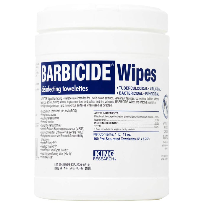 Barbicide Wipes (Disinfecting Towelettes)