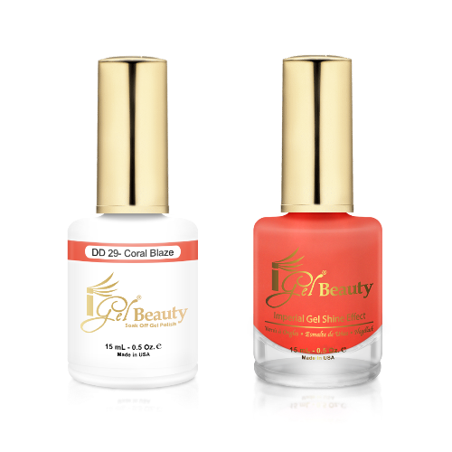 iGel Gel & Polish Duo - DD029 Coral Blaze