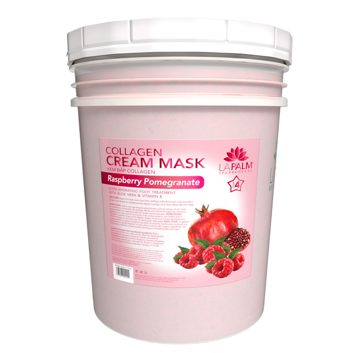 LAPALM Collagen Cream Mask Bucket - Raspberry