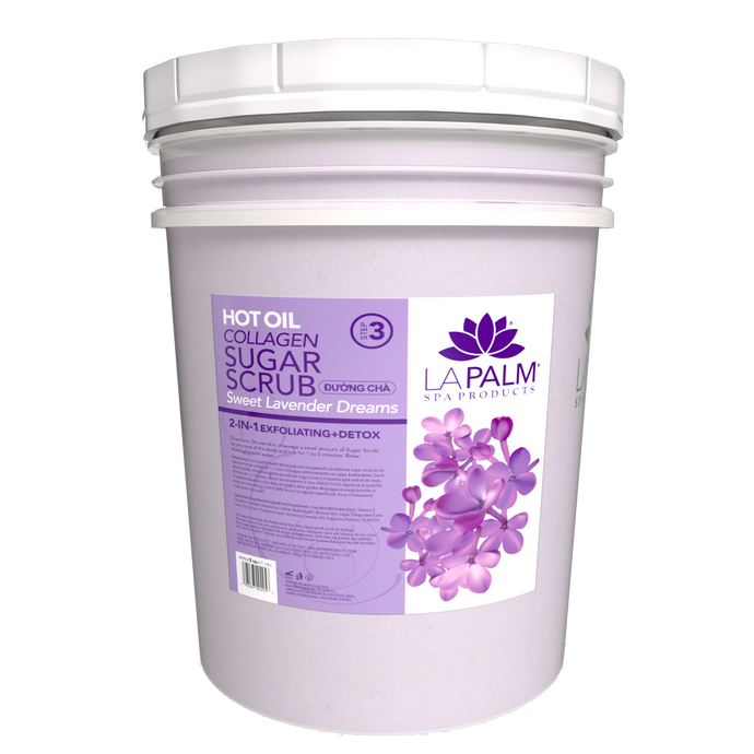 LAPALM Sugar Scrub Hot Oil Bucket - Lavender