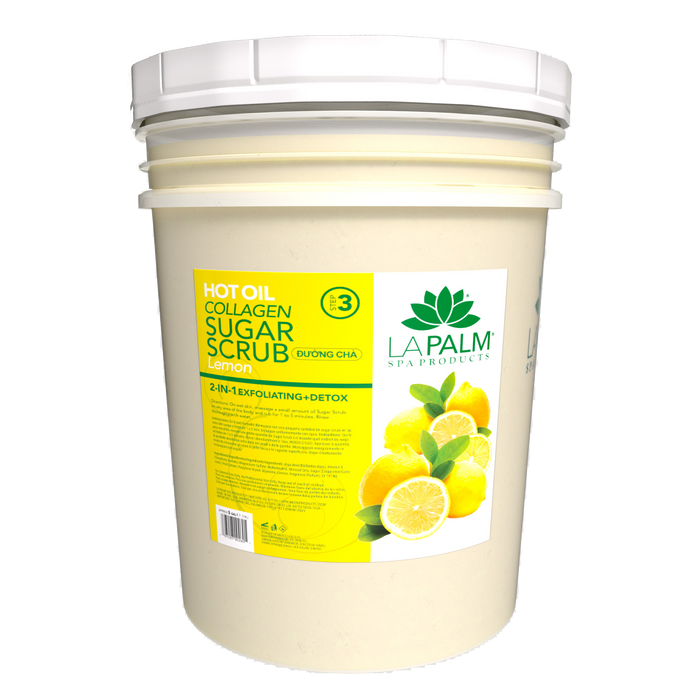 LAPALM Sugar Scrub Hot Oil Bucket - Lemon