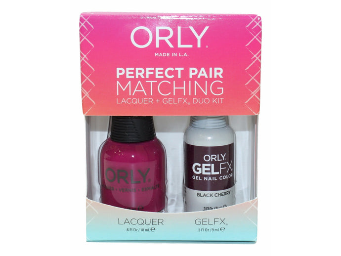 orly perfect pair black cherry