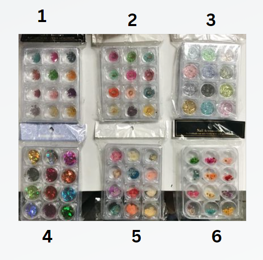 Artdone 10 boxes Nail Rhinestones, Nail Gems Nail Diamonds, Nail Art Studs Nail Crystals Nail Sequins for Nails Kit for Nail Art Supplies Accessories #23