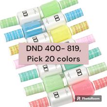 Load image into Gallery viewer, DND or DC GEL 400 to 819 or 1 to 326 Collection - Pick Your 20 Colors
