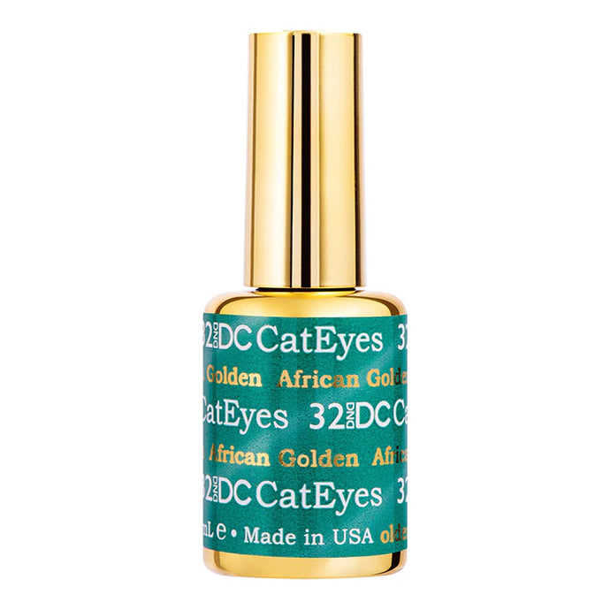 DND DC CAT EYE GEL#32 - AFRICAN GOLDEN