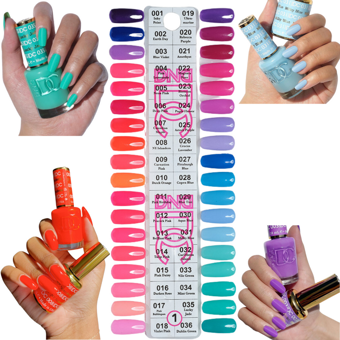 DND DC Pure Gel Polish Set Collection #1 - 36 packs