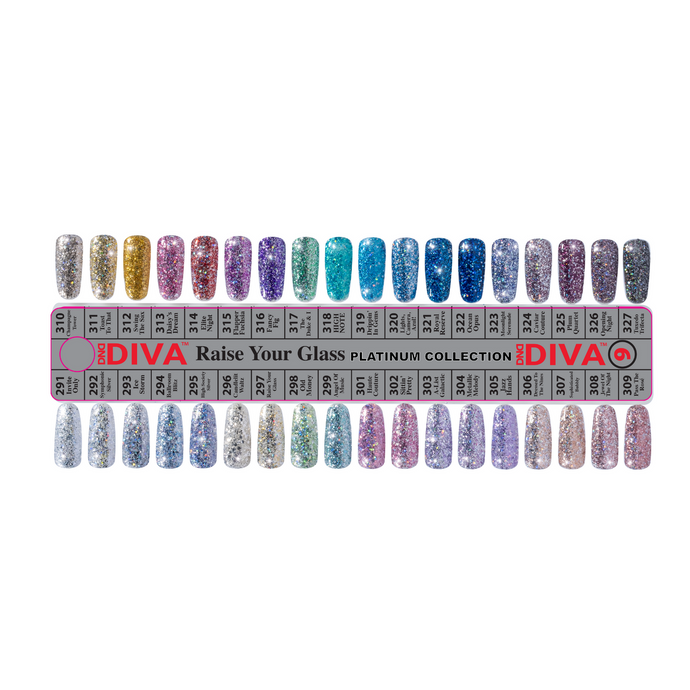 DND DIVA Full Raise Your Glass Platinum Collection - 36 Polishes