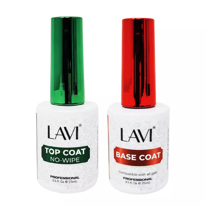 Lavi  Soak Off Gel Top Coat & Base Coat No Wipe