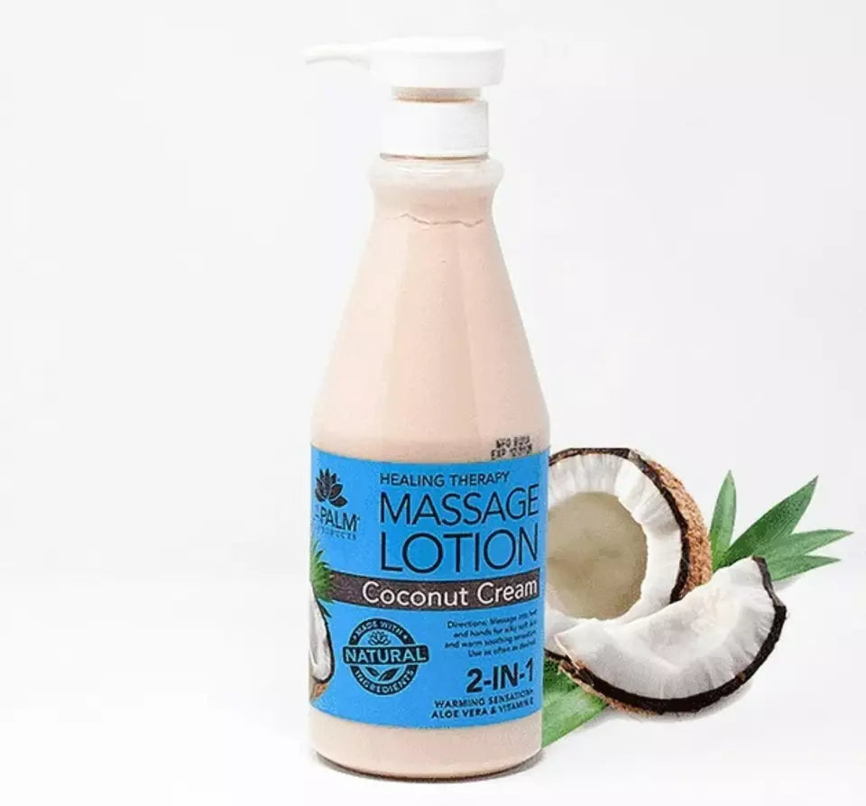 coconut palm lotion La Palm Healing Therapy Massage Lotion coconut cream/8oz