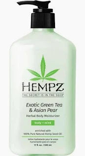 Hempz body lotion Exotic Green Tea & Asian Pear Herbal Body Moisturizer 17oz