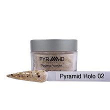 Load image into Gallery viewer, Pyramid 3 in 1 Nail System 2 oz  HOLO Glitter Collection Duo Gel + Polish
