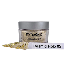 Load image into Gallery viewer, Pyramid 3 in 1 Nail System 2 oz  HOLO Glitter Collection Duo Gel + Polish
