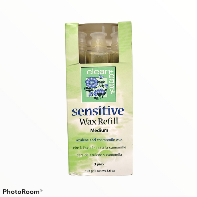 Clean + Easy - Sensitive Wax Refill Medium - 3 pack- 3.6 oz