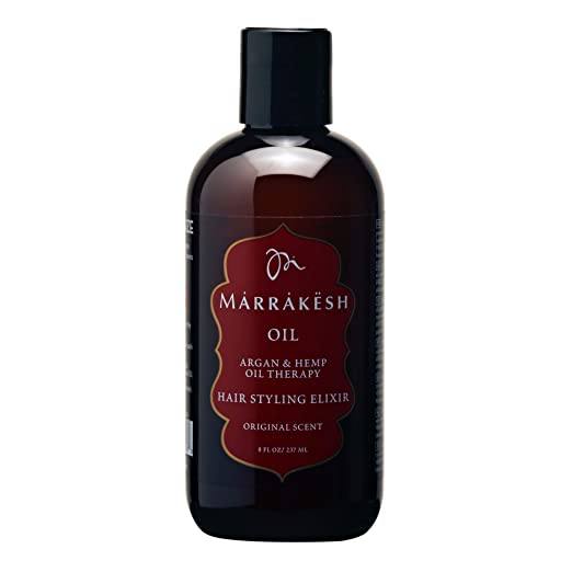 Marrakesh Oil, Original - 8 fl. oz. - Morrocan Argan Oil, Hemp Seed Oil - Moisturize & Nourish Hair, Control Frizz, Increase Smoothness - Vegan & Cruelty-Free