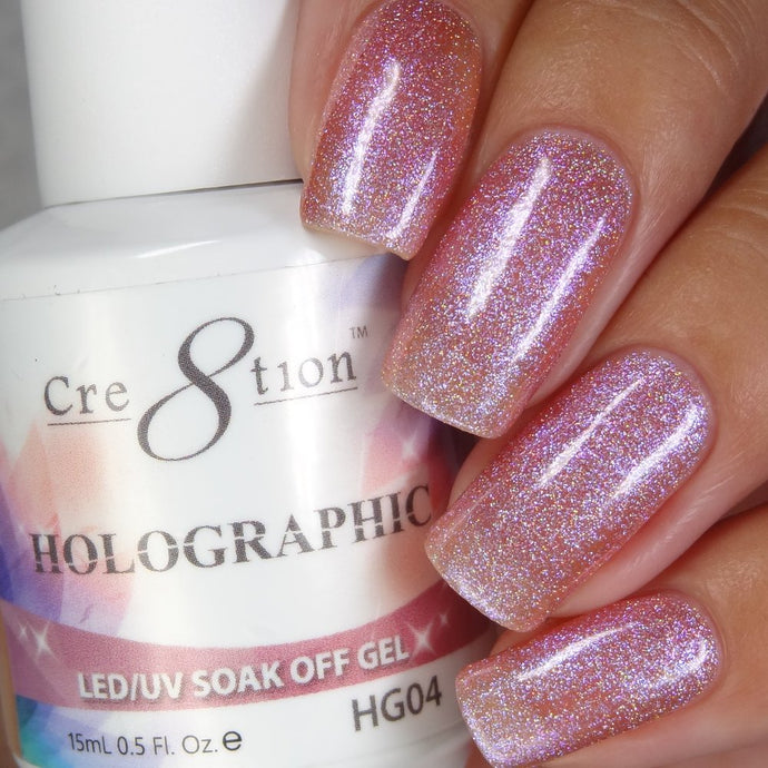 Cre8tion - Holographic Soak Off Gel 0.5oz - HG04
