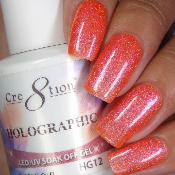 Cre8tion - Holographic Soak Off Gel 0.5oz - HG12