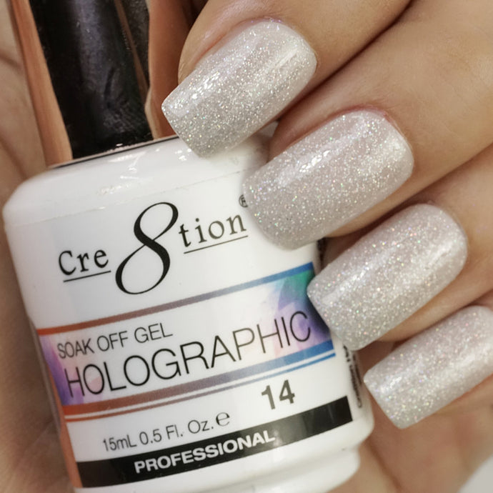 Cre8tion - Holographic Soak Off Gel 0.5oz - HG14