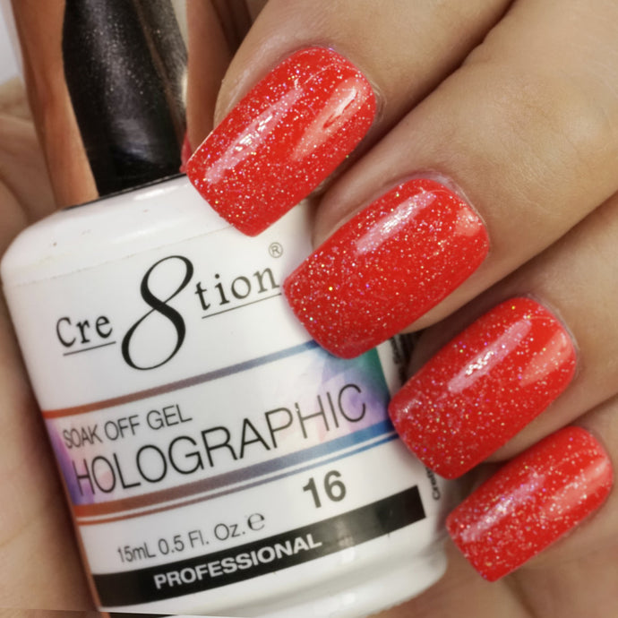 Cre8tion - Holographic Soak Off Gel 0.5oz - HG16