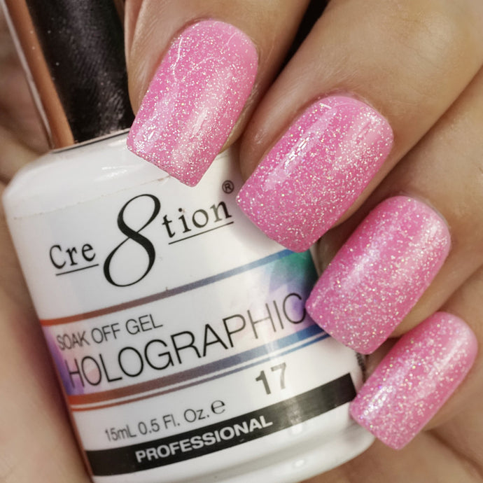 Cre8tion - Holographic Soak Off Gel 0.5oz - HG17