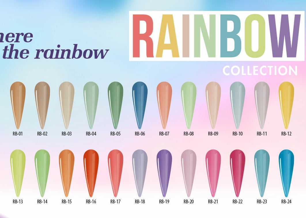 Nitro RAINBOW collection GELs - 24 PASTEL COLORS ( Choose colors) – NW ...