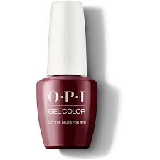 OPI GEL NAIL POLISH - W52 GOT THE BLUES FOR RED