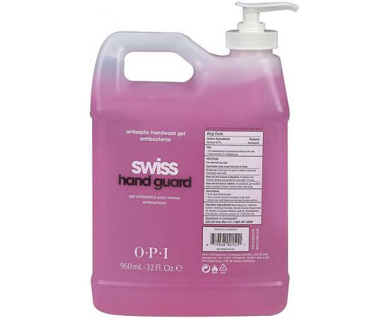 OPI Swiss Hand Guard Antibacterial Sanitizer 960 mL- 32 fl oz