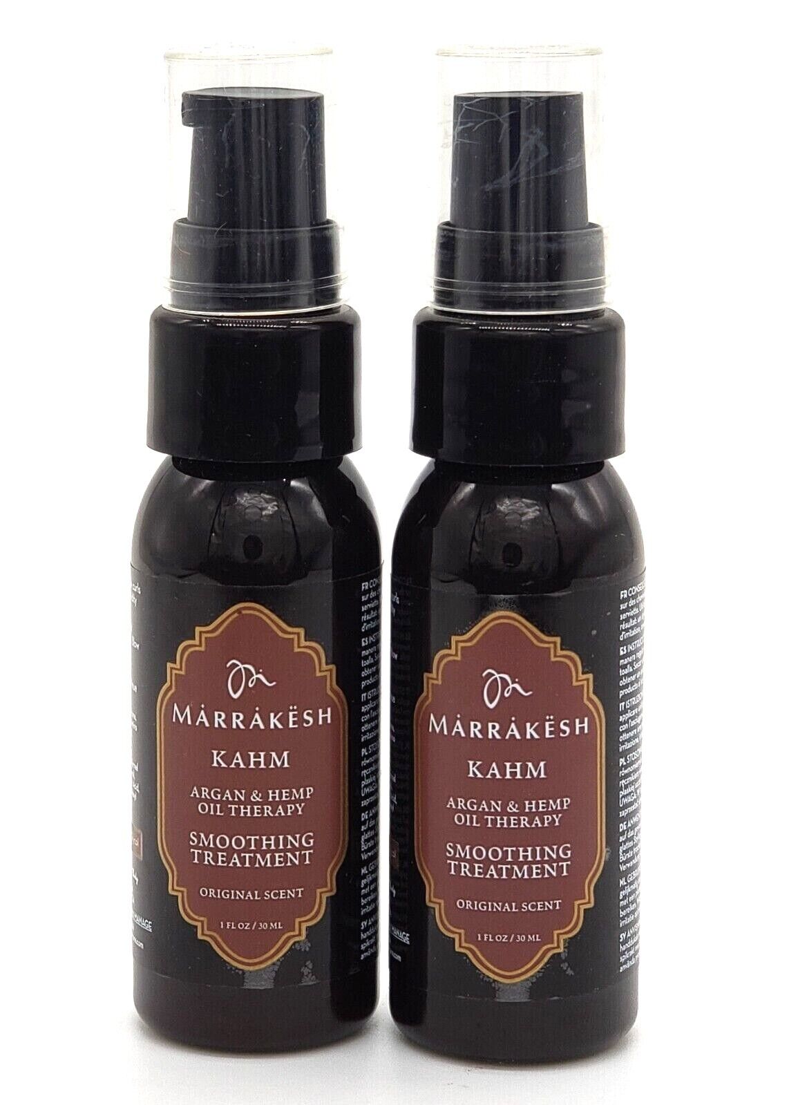 Marrakesh Oil High KAHM - Original - 1 oz - Hemp Seed Oil Travel Size - (PACK OF 2 )